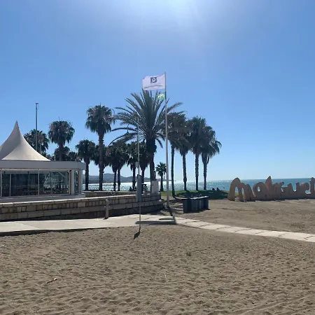 Homely Malagueta Junto Al Mar, Parking Privado Bajo Suplemento Lejlighed Málaga